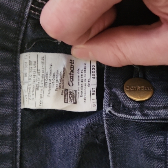 CARHARTT Blue Workwear Relaxed Fit Jeans - Picture 6 of 7